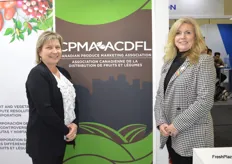Sue Lewis and Heather Urban with the Canadian Produce Marketing Association.